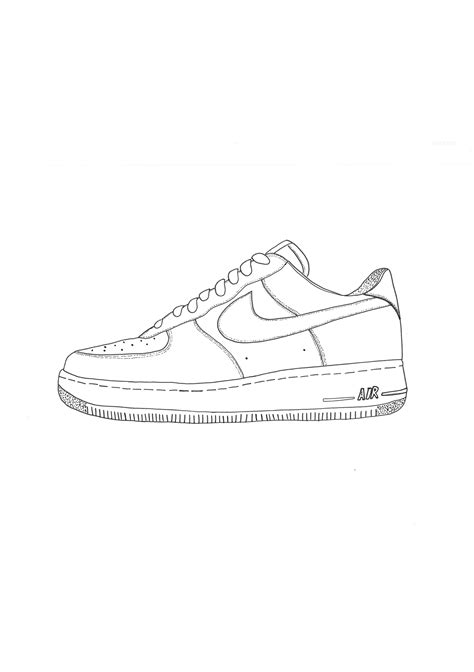 nike air force tekening|nike air force 1 custom.